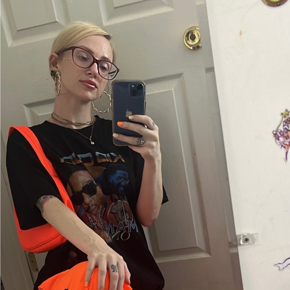 Orange shoulder bag - Picture 3 of 4